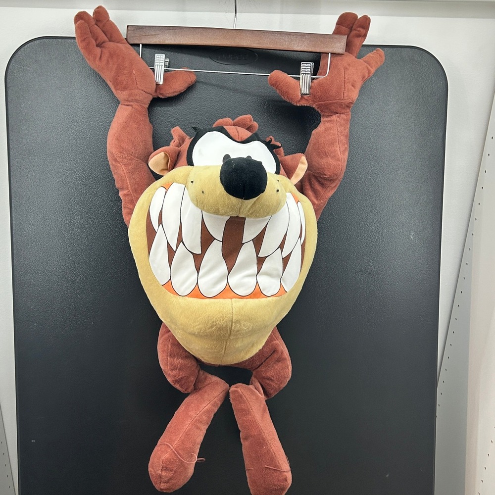Nanco Taz Plush 28" Looney Tunes Display Poseable Not Sold In Stores Rare